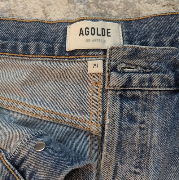AGOLDE Parker Distressed Denim Shorts - Picture 2 of 8